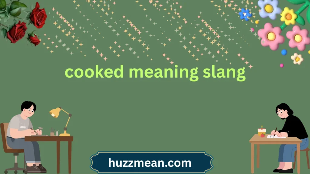 cooked meaning slang
