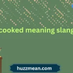 cooked meaning slang