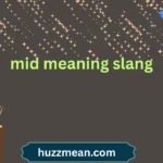 mid meaning slang