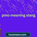 pmo meaning slang