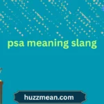 psa meaning slang
