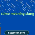 slime meaning slang