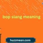 bop slang meaning