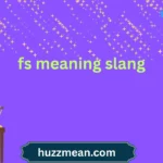 fs meaning slang