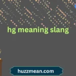 hg meaning slang