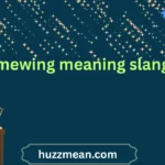 mewing meaning slang