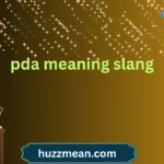 pda meaning slang