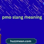 pmo slang meaning