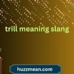 trill meaning slang