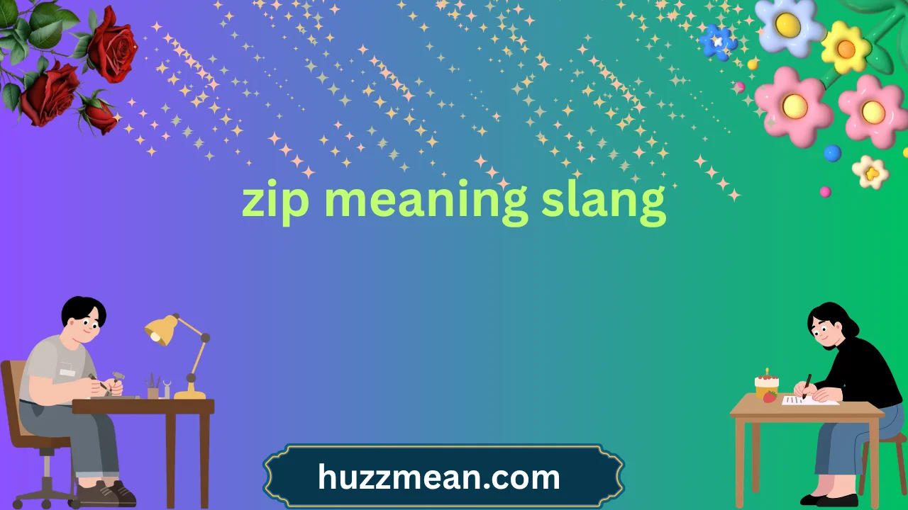 zip meaning slang