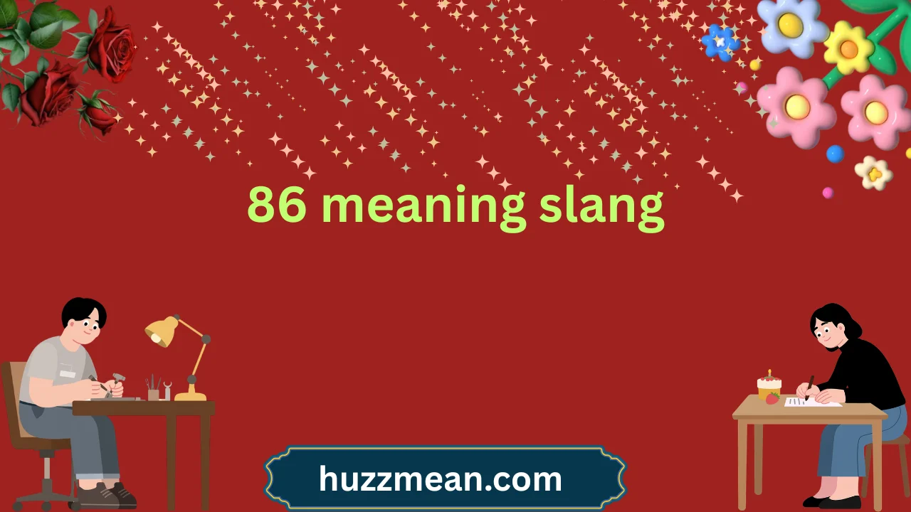 86 meaning slang