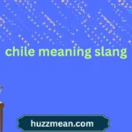 chile meaning slang