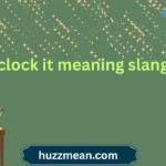 clock it meaning slang
