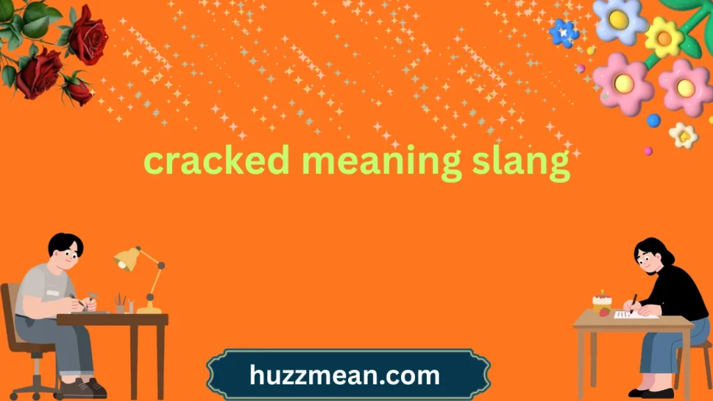 cracked meaning slang