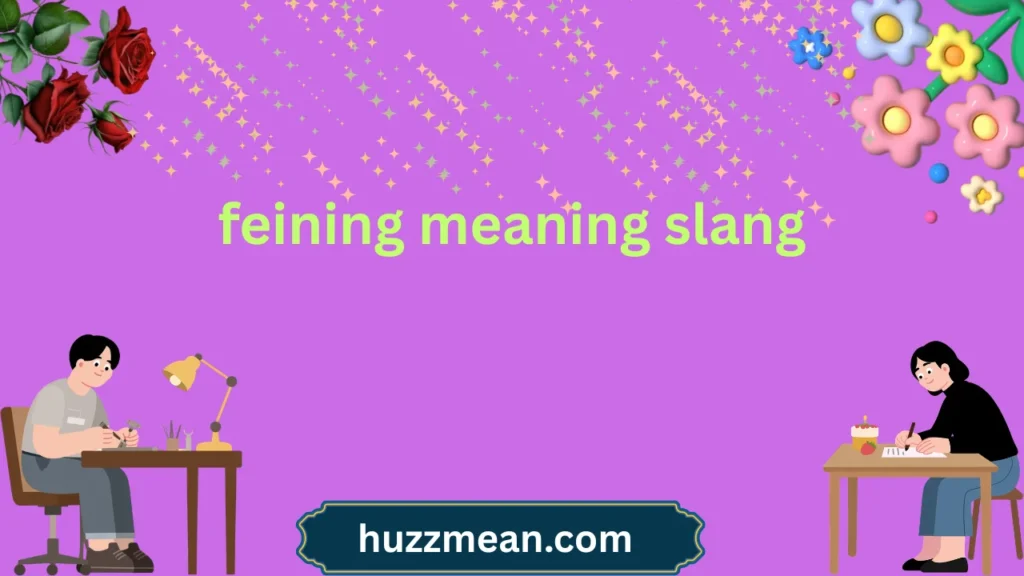 feining meaning slang
