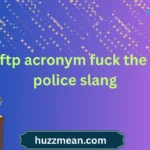 ftp acronym fuck the police slang