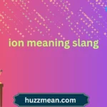 ion meaning slang