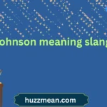 johnson meaning slang