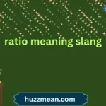 ratio meaning slang