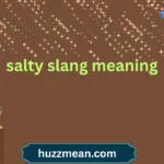 salty slang meaning