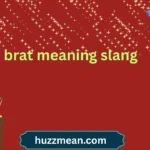 brat meaning slang
