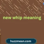 new whip meaning
