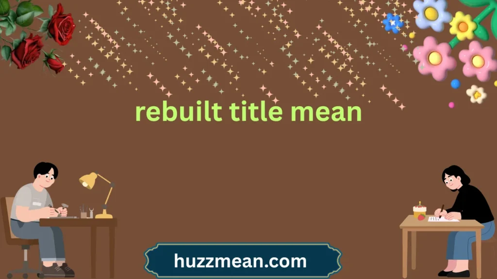 rebuilt title mean