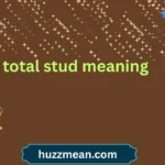 total stud meaning