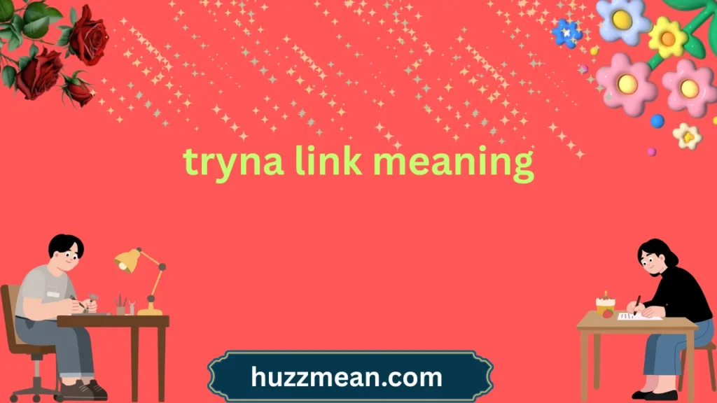 tryna link meaning