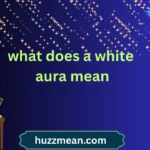 what does a white aura mean