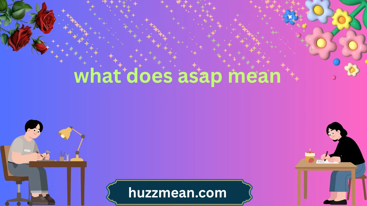 what does asap mean