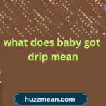 what does baby got drip mean