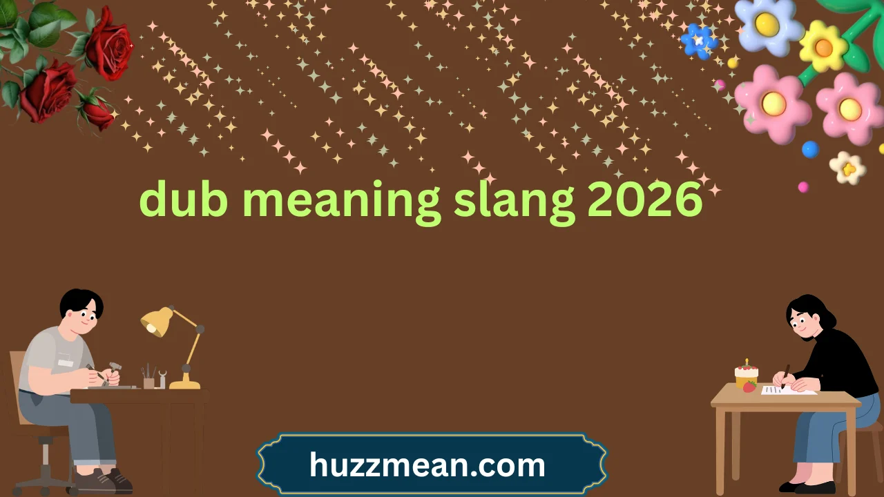 dub meaning slang