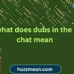 what does dubs in the chat mean