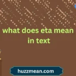 what does eta mean in text