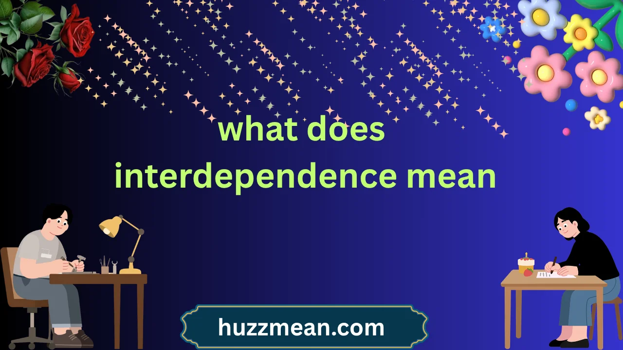 what does interdependence mean