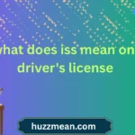 what does iss mean on driver's license