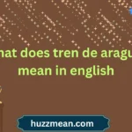 what does tren de aragua mean in english
