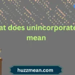 what does unincorporated mean