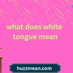 what does white tongue mean