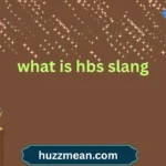 what is hbs slang