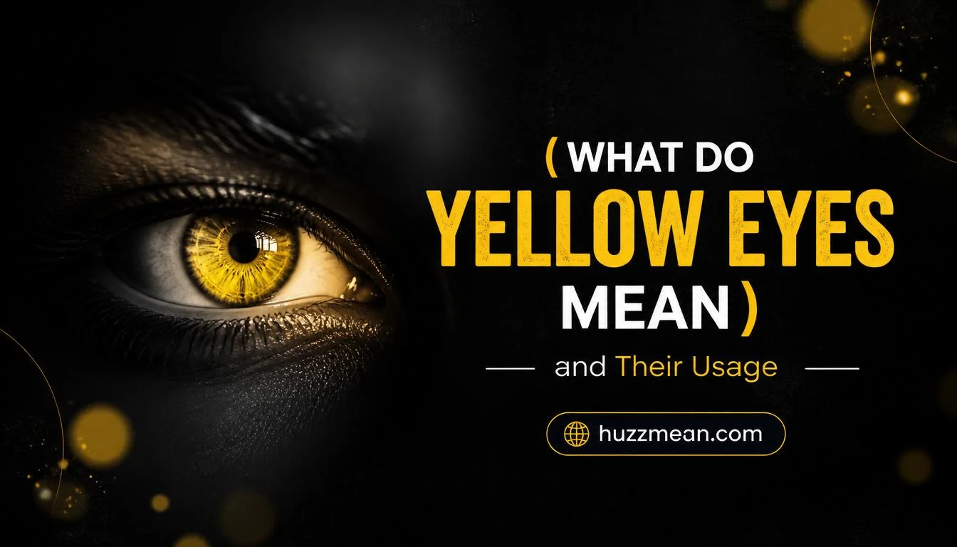 what do yellow eyes mean