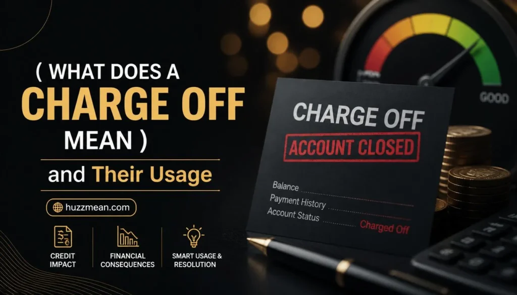 what does a charge off mean