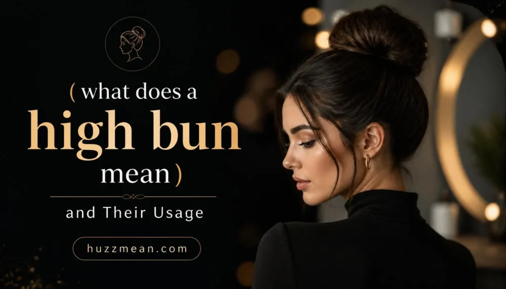 what does a high bun mean