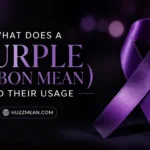 what does a purple ribbon mean