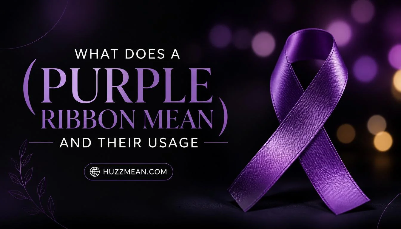 what does a purple ribbon mean