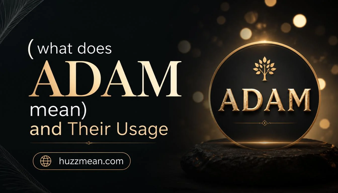 what does adam mean