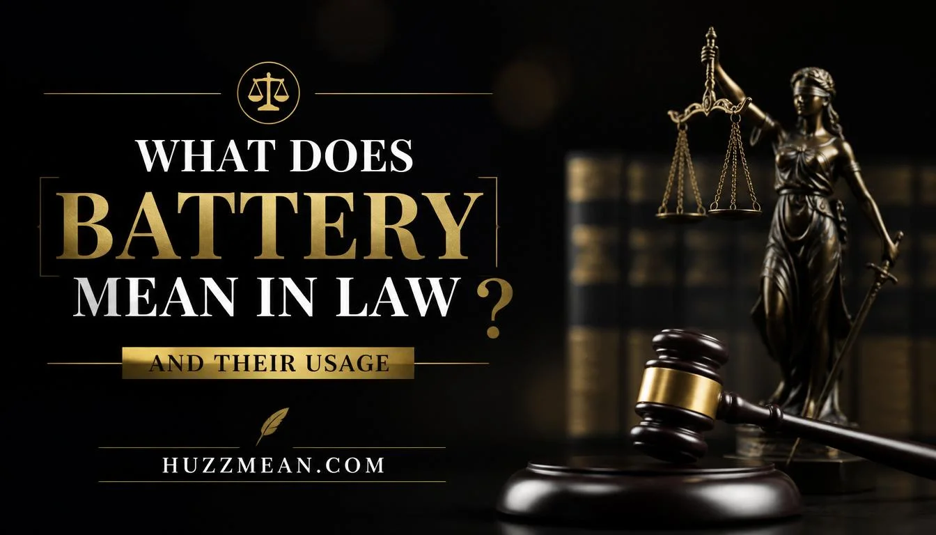 what does battery mean in law
