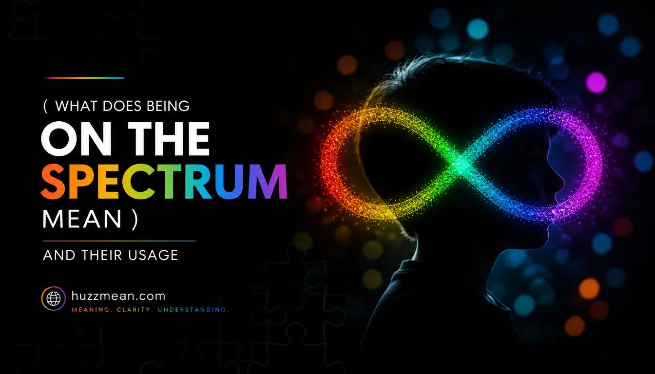 what does being on the spectrum mean