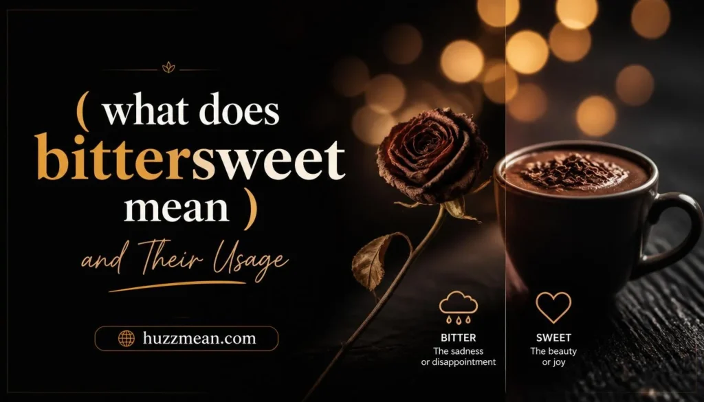 what does bittersweet mean